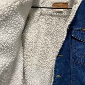 Wrangler Vintage Denim Sherpa Lined Jacket XL